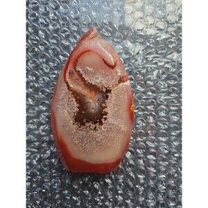 4" Freeform Natural Carnelian Druzy Crystal Healing Energy